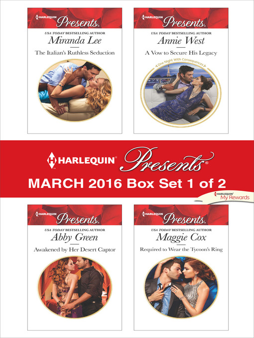 Title details for Harlequin Presents March 2016--Box Set 1 of 2 by Miranda Lee - Available